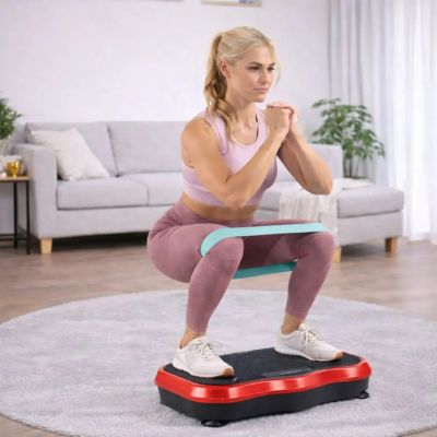 6. Extralink Moonwalk Spin Move Platofrma Wibracyjna do Cwiczen Fitness 200W czerwona