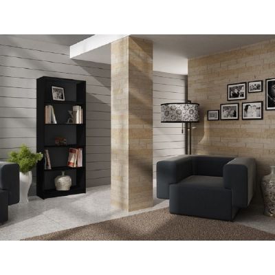 4. REGAŁ NA KSIĄŻKI 60 CM CZARNY