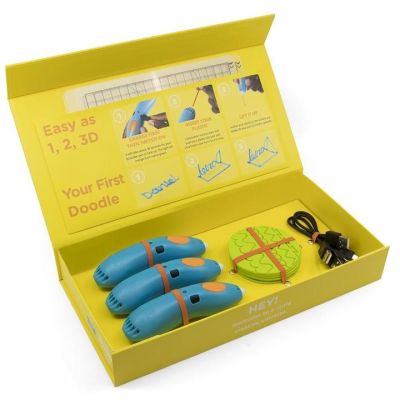 4. 3Doodler Start EDU Plastik Niebieski, Cyjan, Zielony, Szary, Pomarańczowy, Czerwony, Biały, Żółty