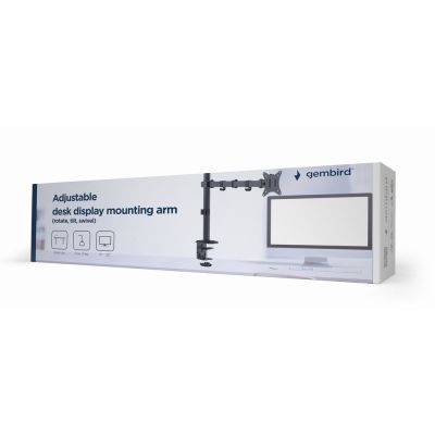 10. GEMBIRD BIURKOWE REGULOWANE RAMIĘ/UCHWYT NA MONITOR 17-32, VESA 100X100MM, DO 9KG