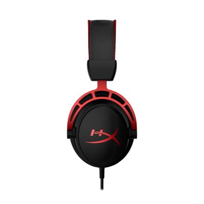 9. Zestaw słuchawkowy do gier HyperX Cloud Alpha czarno-czerwony, Przewodowy, 13 - 27000 Hz, Gaming, 298 g, Czerwony
