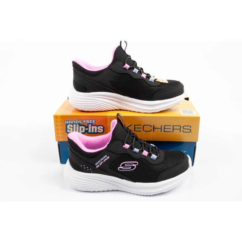 9. Skechers buty dziecięce sportowe Bounder Pro Slip-Ins wsuwane czarne