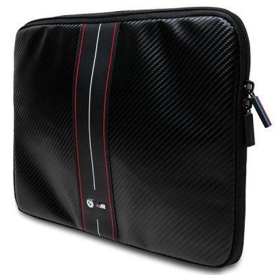 2. Pokrowiec BMW Carbon & Red Stripe na laptopa 16" - czarny