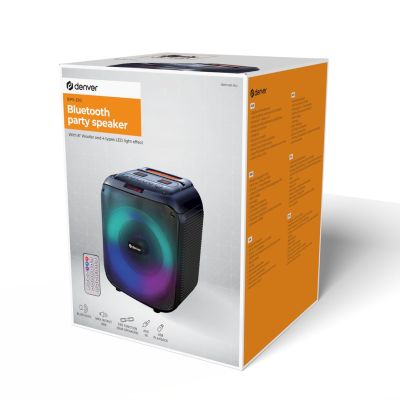 4. Głośnik przenośny Denver BPS-250 stereo 40W Czarny