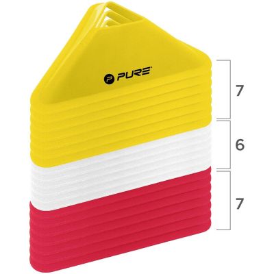 11. STOŻKI PACHOŁKI ZNACZNIKI TRENINGOWE 20SZT PURE 2 IMPROVE