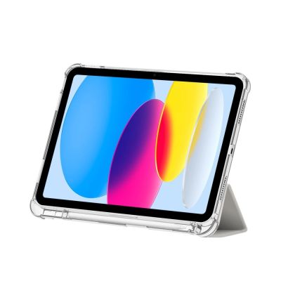 3. Etui Tech-Protect SC Pen Hybrid na iPad 10 / 2022 - szare - przezroczyste