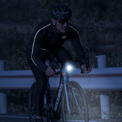 16. Kurtka rowerowa Rockbros jesień/zima z długim rękawem L - czarna