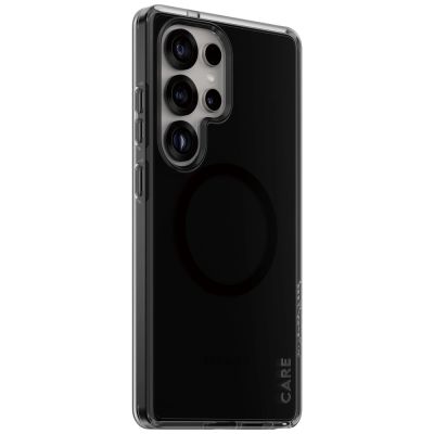 2. Etui CARE by PanzerGlass Flagship Urban Combat Black QI do Samsung Galaxy S25 Ultra - półprzezroczysty dymny