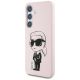 2. Etui Karl Lagerfeld Silicone Graffiti Ikonik Printed Logo MagSafe Samsung Galaxy S25 różowy