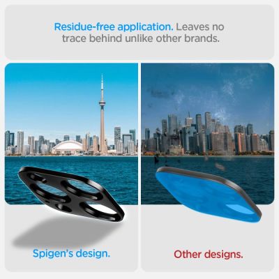 15. Osłona aparatu Spigen Optik.tR Camera Protector na iPhone 14 Pro / Pro Max / 15 Pro / Pro Max  / 16 Pro / Pro Max- czarna 2 szt.
