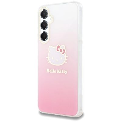 2. Etui Hello Kitty IML Gradient Electrop Kitty Head na Samsung Galaxy A55 - różowe