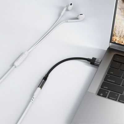 7. Adapter Acefast J13 USB-A do mini jack 3.5 mm - czarny