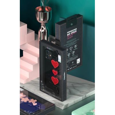 5. Kingxbar Sweet Series żelowe etui ozdobione oryginalnymi Kryształami Swarovskiego z podstawką iPhone 12 Pro Max zielony