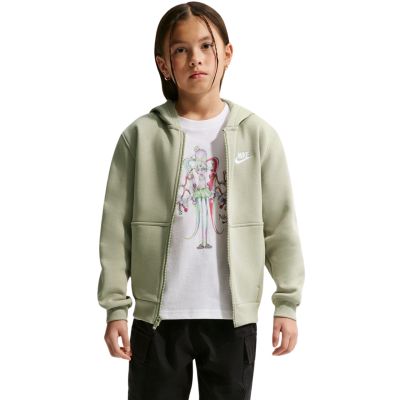 Bluza dla dzieci Nike Sportswear Club Fleece jasnozielona FD3004 304