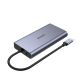 2. Hub USB-C UNITEK uHUB O8+ Szary Przewodowy