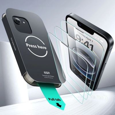 6. Etui ESR UltraFit Tempered Glass 2-pack na iPhone 13 / 13 Pro / 14 / 16e / 17e