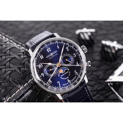 4. Zegarek Męski ZEPPELIN LZ129 Hindenburg 7036-3 + BOX