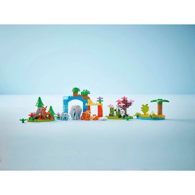 9. LEGO DUPLO TOWN 10446 Rodziny dzikich zwierząt 3w1
