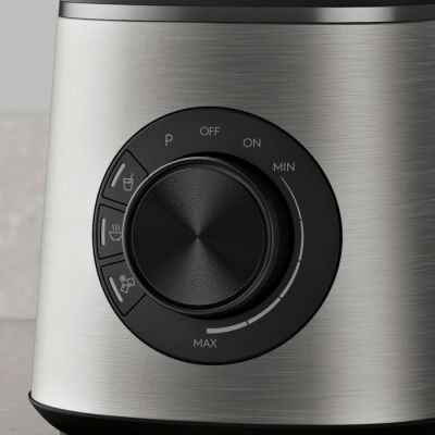 3. Electrolux E6TB1-6ST 1,75 l Blender stołowy 1400 W Czarny, Stal nierdzewna, Przezroczysty