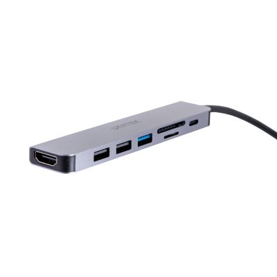 19. UNITEK HUB USB-C 7W1, HDMI 4K, PD 100W, 5GBPS, ALU