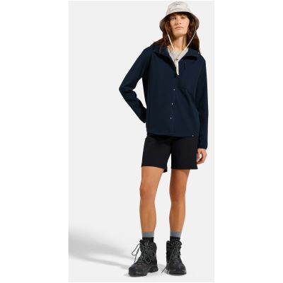 7. Koszula z długim rękawem damska Odlo Shirt l/s TRANSITION SOFTSHELL granatowa