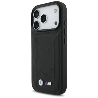 2. Etui BMW M Quilted Logo MagSafe na iPhone 17 Pro - czarne