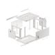 8. LANBERG SZAFA WISZĄCA RACK 19" 6U 600X450 DRZWI METALOWE SZARA (FLAT PACK) WF01-6406-00S