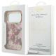 8. Etui Guess IML Glitter Blossom Roses na iPhone 17 Pro / 18 Pro - różowe