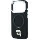 6. Etui Karl Lagerfeld with Ring Stand 360 Karl Head Pin MagSafe na iPhone 18 Pro / 17 Pro - czarne