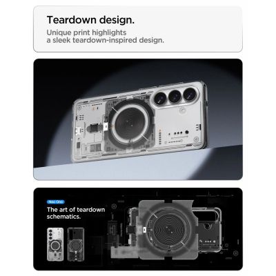8. Etui Spigen Ultra Hybrid Mag MagSafe na Samsung Galaxy S26 Neo One - przezroczyste