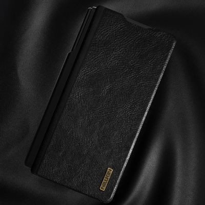 15. Etui Nillkin Qin Pro na Samsung Galaxy Z Fold 7 z miejscem na S Pen - czarne