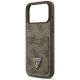 6. Etui Guess 4G nauble Card Triangle na iPhone 18 Pro Max / 17 Pro Max - brązowe