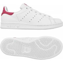 Dziecięce buty lifestyle inspirowane obuwiem tenisowym Stan Smith, kolor biały, skóra naturalna i syntetyczna