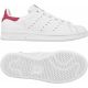 Dziecięce buty lifestyle inspirowane obuwiem tenisowym Stan Smith, kolor biały, skóra naturalna i syntetyczna
