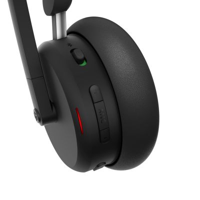 10. Lenovo 6550 Zestaw słuchawkowy Bezprzewodowy Opaska na głowę Biuro/centrum telefoniczne USB Type-C Bluetooth Czarny