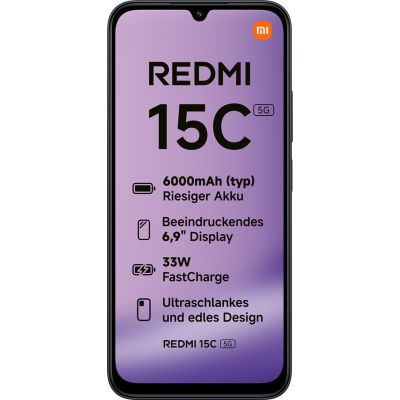 2. Smartfon Xiaomi Redmi 15C 5G Dual Sim 4GB RAM 128GB - Midnight Black