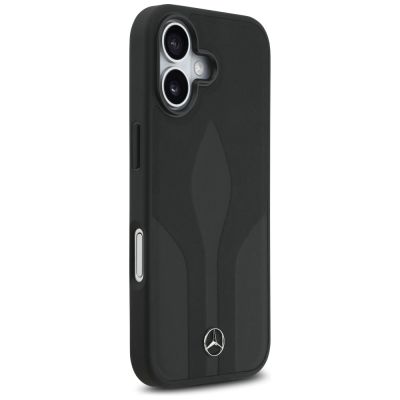 4. Etui Mercedes Leather The Move MagSafe na iPhone 17 - czarne