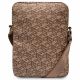 3. Torba Guess GCube Stripes na tablet 10" - brązowa