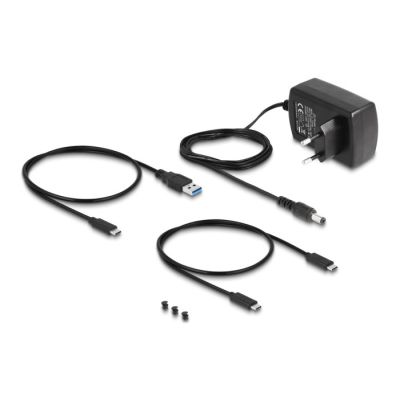 4. Delock - Kontroler pamięci - Funkcja klonowania - 2.5", 3.5", M.2 (6.4 cm, 8.9 cm) - Karta M.2 (PCIe NVMe i SATA) / SATA SSD - USB-C 3.2 (Gen 2x1)