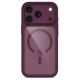 4. Etui Tech-Protect MagOne CC MagSafe + Szkło hartowane 2-Pack na iPhone 18 Pro Max / 17 Pro Max - przezroczysto-burgundowe
