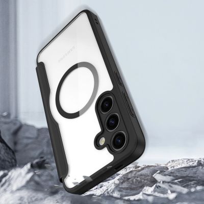 11. Etui Dux Ducis Skin X Pro na Samsung Galaxy S24+ z MagSafe i klapką - czarne