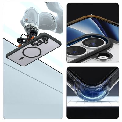 19. Etui Spigen Ultra Hybrid Mag MagSafe na Samsung Galaxy S26 - przezroczysto-czarne