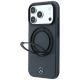 2. Etui Mercedes Leather with Ring Stand MagSafe na iPhone 18 Pro Max / 17 Pro Max - ciemnoszare