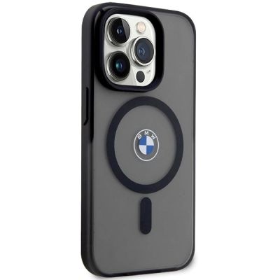 4. Etui BMW Signature MagSafe na iPhone 14 Pro - czarne