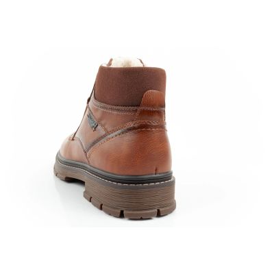 5. Wrangler Noah buty męskie sztyblety trzewiki eleganckie ocieplane brązowe