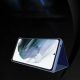 6. Clear View Case etui do Samsung Galaxy S25 Ultra pokrowiec z klapką - niebieskie