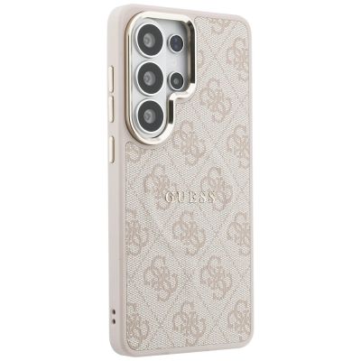 4. Etui Guess 4G Embossed Ring MagSafe na Samsung Galaxy S26 Ultra - różowe