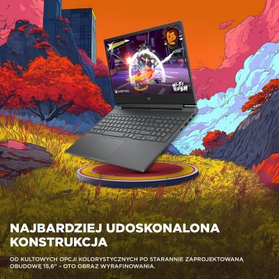 7. HP Victus 15-fa2246nw i5-13420H 15.6"FHD IPS 144Hz 300nits AG 16GB DDR4 SSD512 GeForce RTX 3050 6GB WiFi6+BT Cam720p 52,5Wh Win11 Mica Silver 2Y