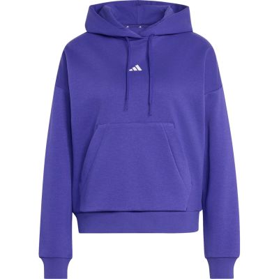 Bluza damska adidas Essentials Small Logo Feel Cozy Hoodie fioletowa KF8402