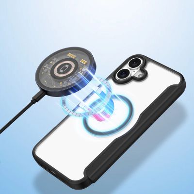 4. Etui Dux Ducis Skin X Pro na iPhone 16 z MagSafe i klapką - czarne